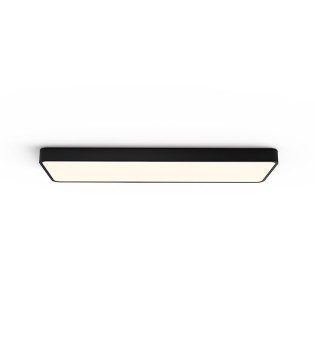 Plafón techo rectangular Turin negro 90 cm CCT - ACB