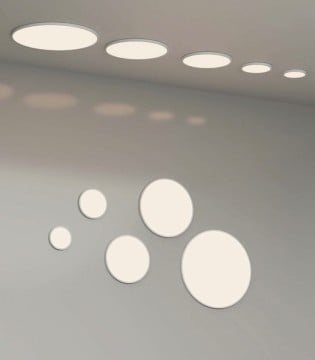 Plafón de techo extraplano KOE LED CCT IP43 Ø23-80 cm | ACB