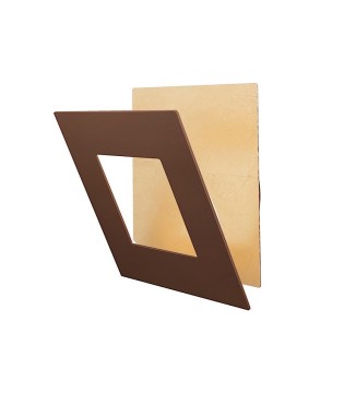Dalia 8121 22 cm  - Mantra aplique de pared cuadrado giratorio corten-oro