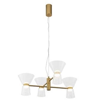 Lámpara techo dorada New York LED 24W 9219 - Mantra