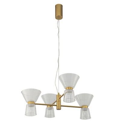 Lámpara techo dorada New York LED 24W 9219 - Mantra