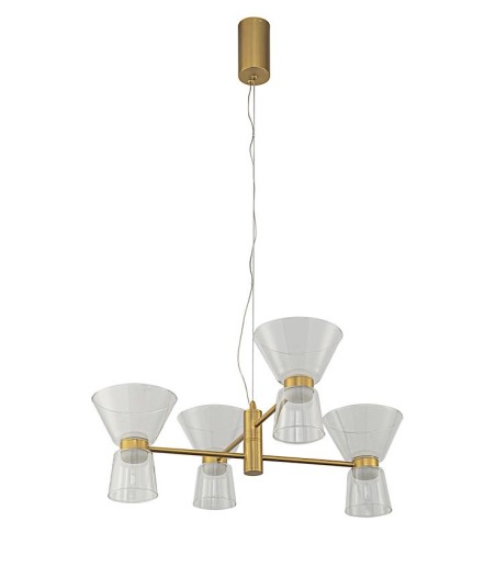 Lámpara techo dorada New York LED 24W 9219 - Mantra