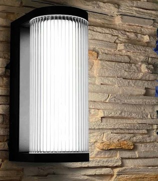 Aplique exterior LED GANT IP65 negro 9155 | Mantra 2