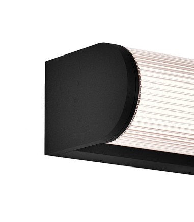 Detalle del Aplique exterior LED GANT IP65 negro 9155 | Mantra