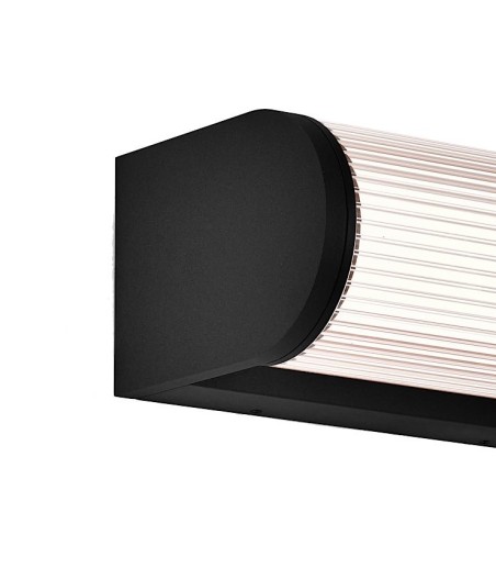 Detalle del Aplique exterior LED GANT IP65 negro 9155 | Mantra
