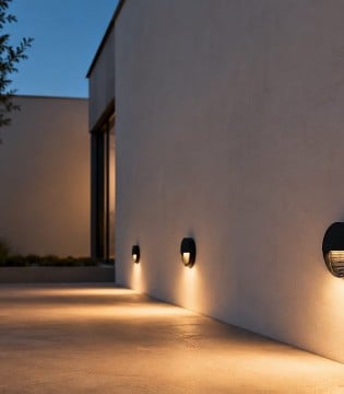 Aplique pared exterior EX1175 negro - Ineslam 2