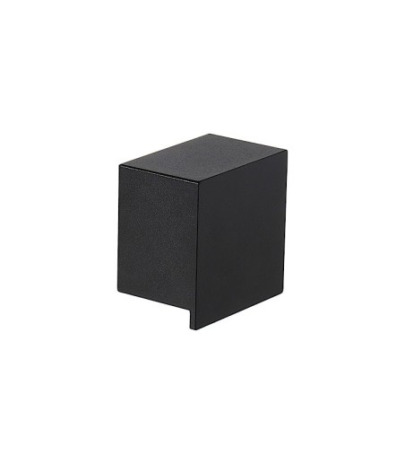 Aplique señalizador cuadrado Shella negro IP65 9604 - Mantra