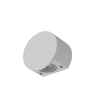 Aplique bañador de pared SHELLA redondo blanco 9601 - Mantra