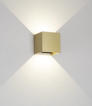 Aplique LED DAVOS Oro 12W dimable con haces ajustables - Mantra