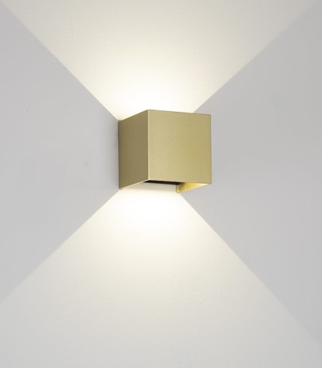 Aplique LED DAVOS Oro 12W dimable con haces ajustables - Mantra