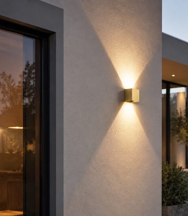 Aplique de pared LED DAVOS Oro 12W dimable con haces ajustables - Mantra