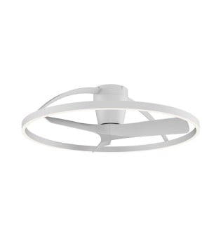 Ventilador de techo moderno Nepal II Mini blanco+madera 75cm 9045 - Mantra 2