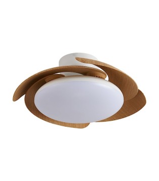 Ventilador de techo moderno ALOHA II madera 9515 aspas retráctiles | Mantra