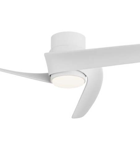 Detalle del Sala con Ventilador de techo LED Groenland S blanco 9066 Ø102cm de 3 aspas - Mantra