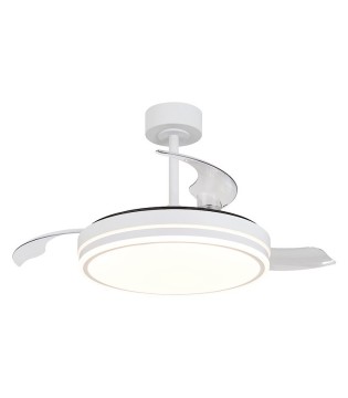 Ventilador de techo con luz y mando Luna M Ø106cm - Mantra