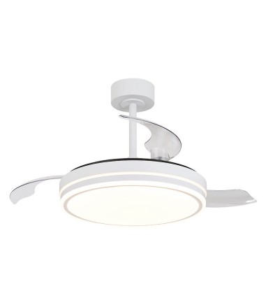 Ventilador de techo con luz y mando Luna M Ø106cm - Mantra
