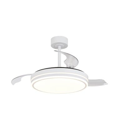 Ventilador de techo LED aspas retráctiles Luna S Ø91cm - Mantra