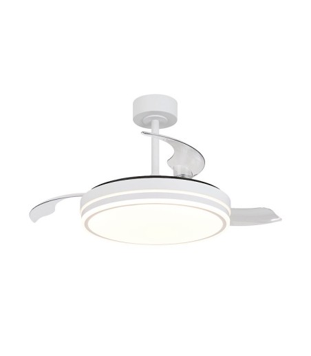 Ventilador de techo LED aspas retráctiles Luna S Ø91cm - Mantra