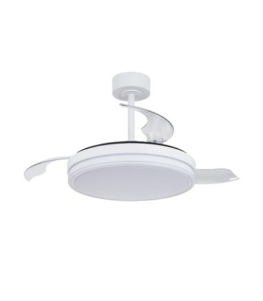 Ventilador de techo LED aspas retráctiles Luna S Ø91cm - Mantra