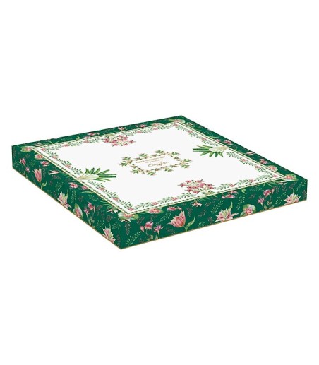 Caja decorada incluida con Plato para tarta con pala Botanic Chic Easy Life Ø32 cm