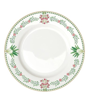 Plato llano de porcelana Botanic Chic Easy Life Ø26,5 cm