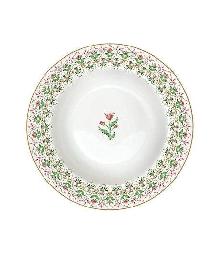 Plato hondo de porcelana Botanic Chic Easy Life Ø21,5 cm
