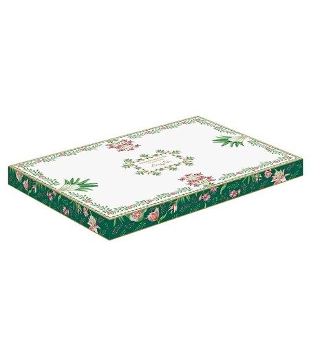 Caja decorada de presentación Fuente oval de porcelana Botanic Chic Easy Life 35x23,5 cm