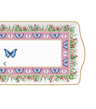 Detalle de Plato de servir rectangular Spring Parade Easy Life 35 x 15 cm