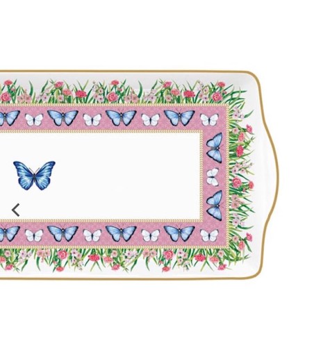 Detalle de Plato de servir rectangular Spring Parade Easy Life 35 x 15 cm