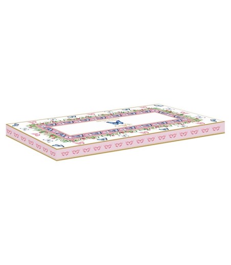 Caja decorada con Plato de servir rectangular Spring Parade Easy Life 35 x 15 cm