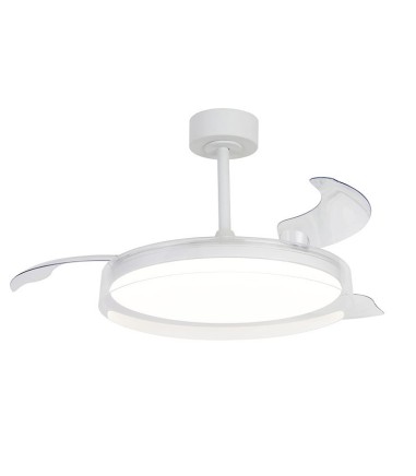 Ventilador de techo con luz y mando Glass Fan M Ø106cm - Mantra