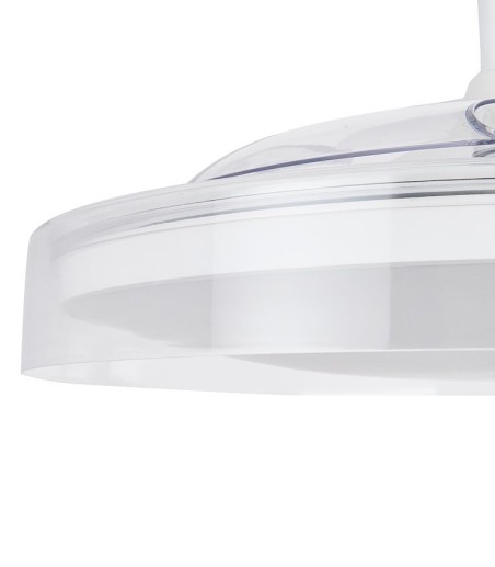 Detalle del Ventilador de techo con luz y mando Glass Fan M Ø106cm - Mantra
