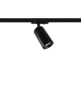 Foco carril monofásico GU10 negro  orientable MFT6211 - Ineslam