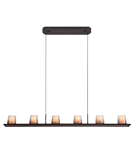 Lámpara de techo LED Alabastro 62W ceniza 127 cm - Mantra