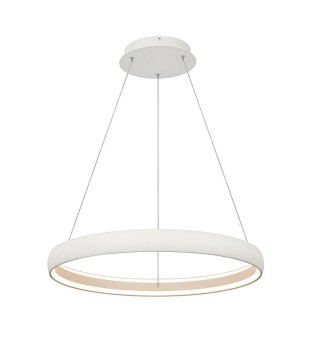 Lámpara colgante LED circular Flats blanca 42W 3000K Ø58,7 cm - Mantra