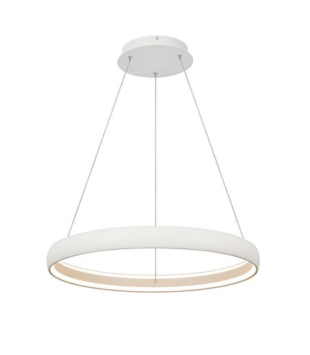 Lámpara colgante LED circular Flats blanca 42W 3000K Ø58,7 cm - Mantra