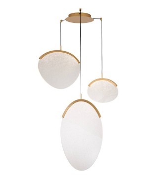 Lámpara colgante LED Oasis 9647 oro 40W 3000K TRIAC - Mantra