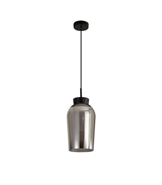 Lámpara colgante NORA negro de cristal 1 luz E27 - Mantra