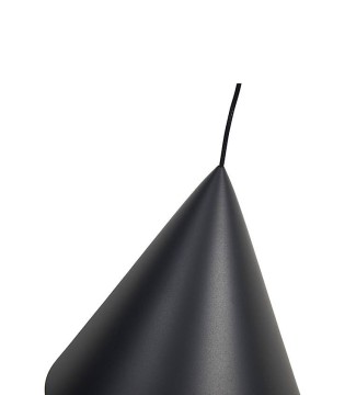 Lámpara colgante LED CONO negro Ø18 cm regulable - Mantra 2