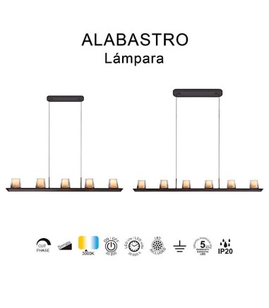 Colección ALABASTRO lámpara LED Mantra