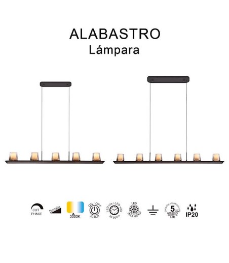Colección ALABASTRO lámpara LED Mantra