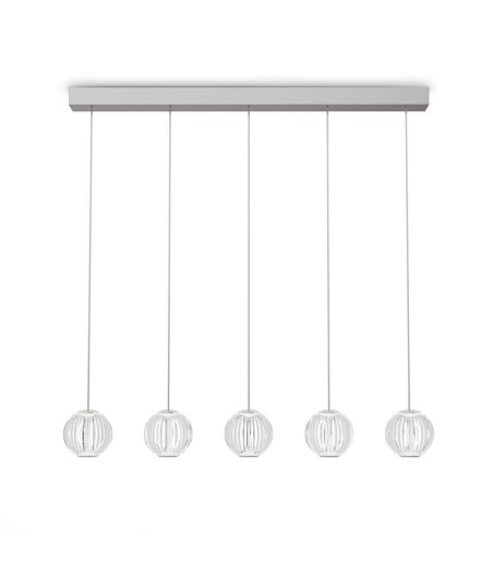 Lámpara de techo lineal Diamond SP5 transparente LED 23W 3000K 343471 - Ideal Lux