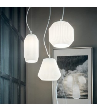 Lámpara de techo Origami SP3 3 luces blanca - Ideal Lux 2