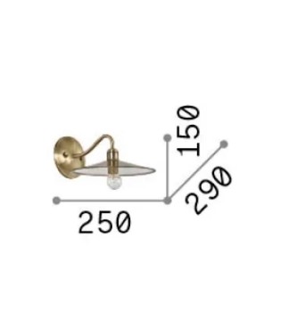 Aplique de pared CANTINA cobre - Ideal Lux 2