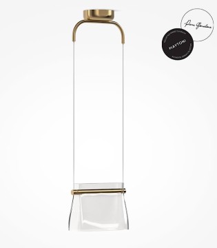 Lámpara colgante Cabaret LED 8W 3000K latón MOD170PL-L8BS3K - Maytoni