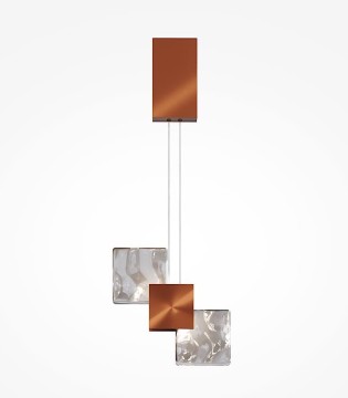 Lámpara colgante Quadro cobre LED 5W 3000K MOD519PL-L8C3K - Maytoni