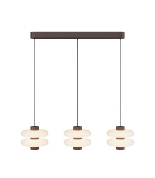 Lámpara colgante Nuvem LED 23W 3000K marrón MOD497PL-L23BRK - Maytoni