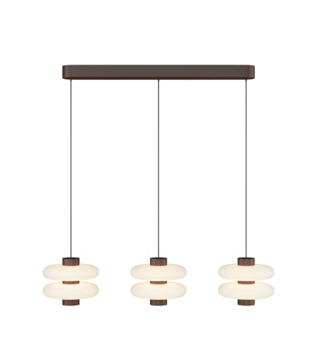 Lámpara colgante Nuvem LED 23W 3000K marrón MOD497PL-L23BRK - Maytoni