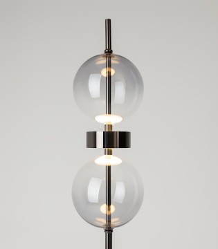 Lámpara de pie Double Moon LED 15W 3000K negra - Maytoni 2