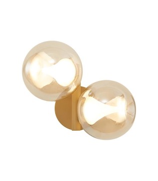 Aplique Andrómeda oro 2 luces LED 12W 3000K - Mantra